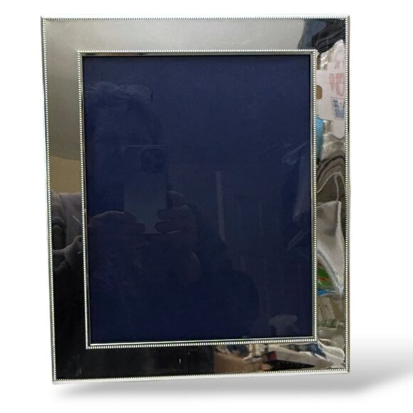Martha Stewart Photo Frame Polished Silvertone for 8x10 Wedding Luxury Decor - Picture 1 of 8